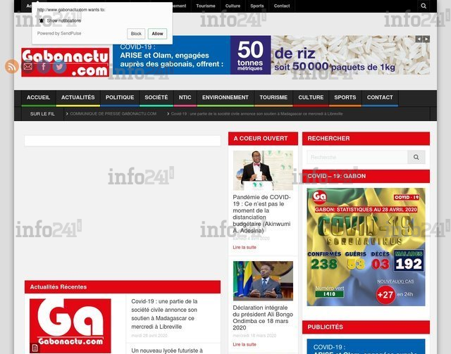 Des pirates s’emparent momentanément du média en ligne Gabonactu
