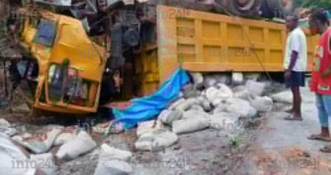 Un effroyable accident de la route fait un mort entre Lastourville et Moanda