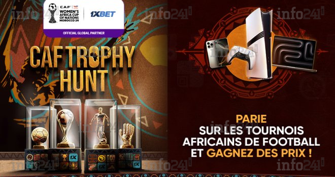 CAF Trophy Hunt : gagnez un iPhone, un MacBook, une PlayStation et d’autres prix grâce à l’offre 1xBet !