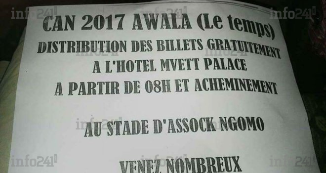 La CAN Gabon 2017 et les dons de billets d’entrée aux stades&nbsp;!