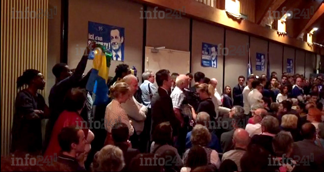 Des Gabonais s’invitent au meeting de campagne de Nicolas Sarkozy à Franconville