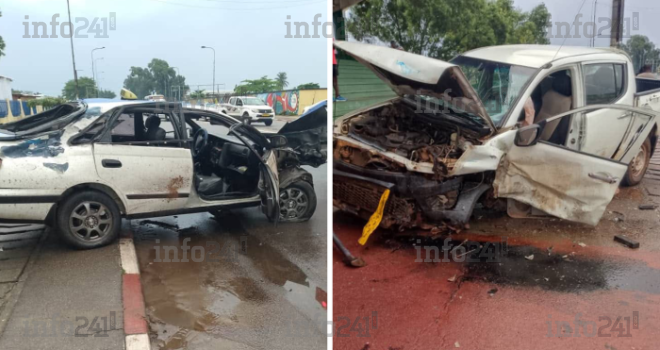 Port-Gentil&nbsp;: Deux automobilistes dans un état critique après une violente collision matinale