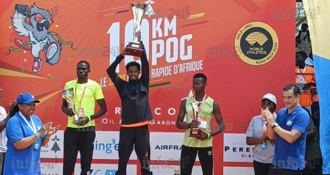 10Km de POG : l’Éthiopien Admasu Tissa s’impose, Djessy Mouélé meilleur gabonais sur le podium